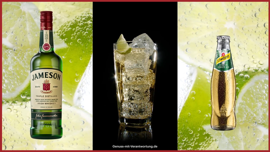 Jameson, Ginger Ale and Lime Rezept Cocktail